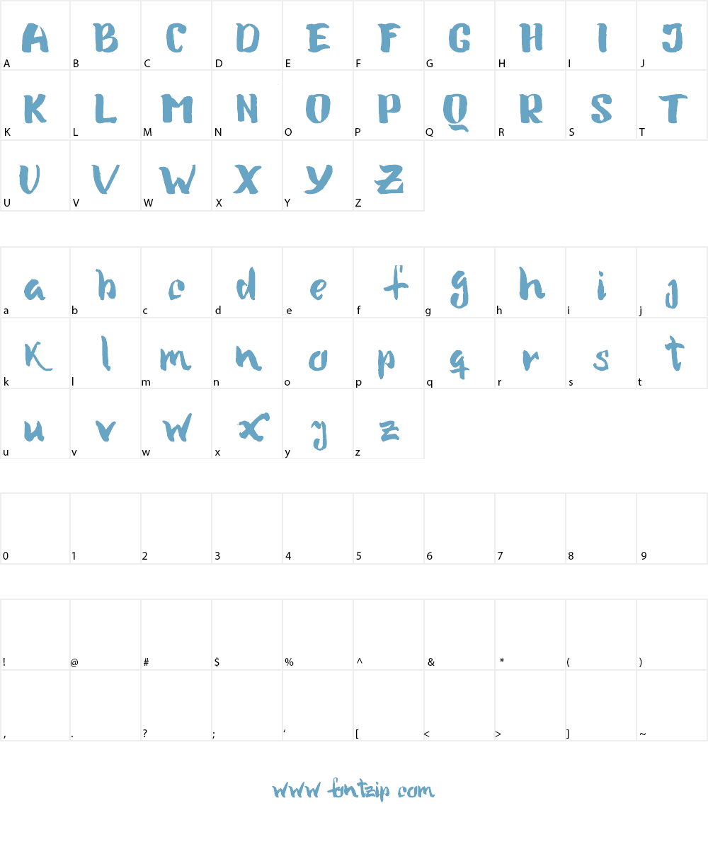Mika Font Character